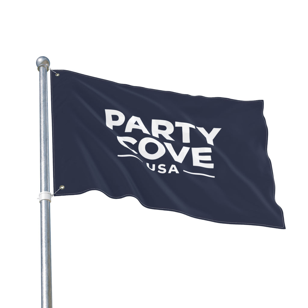 Double-Sided Flag — 'Party Cove' USA Design & 'Boat. Drink. Repeat.' Flag