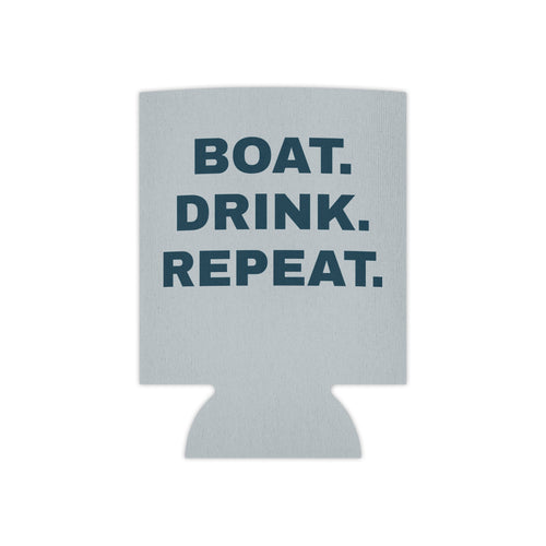 Can Cooler - 'Party Cove' Boat Drink Koozie (Boat. Drink. Repeat.)