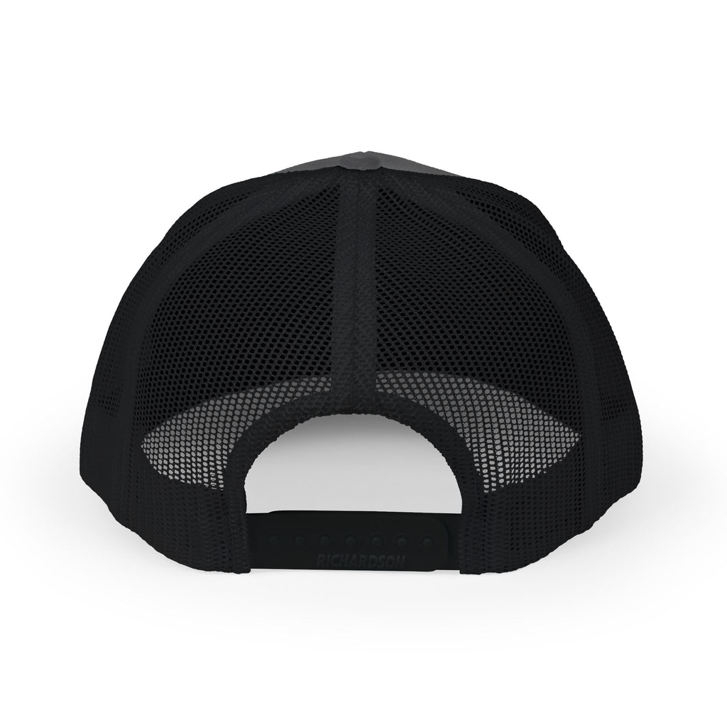 Boat Patch Trucker Cap — Embroidered Lake & Sun Snapback Hat