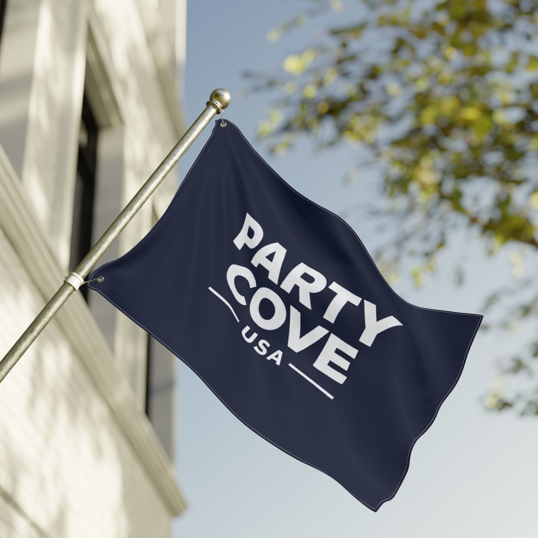 Double-Sided Flag — 'Party Cove' USA Design & 'Boat. Drink. Repeat.' Flag