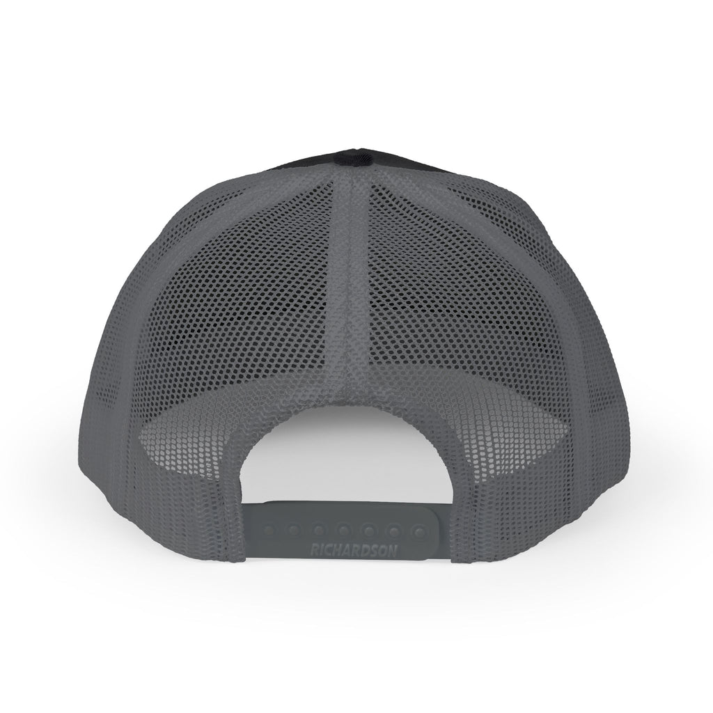Boat Patch Trucker Cap — Embroidered Lake & Sun Snapback Hat