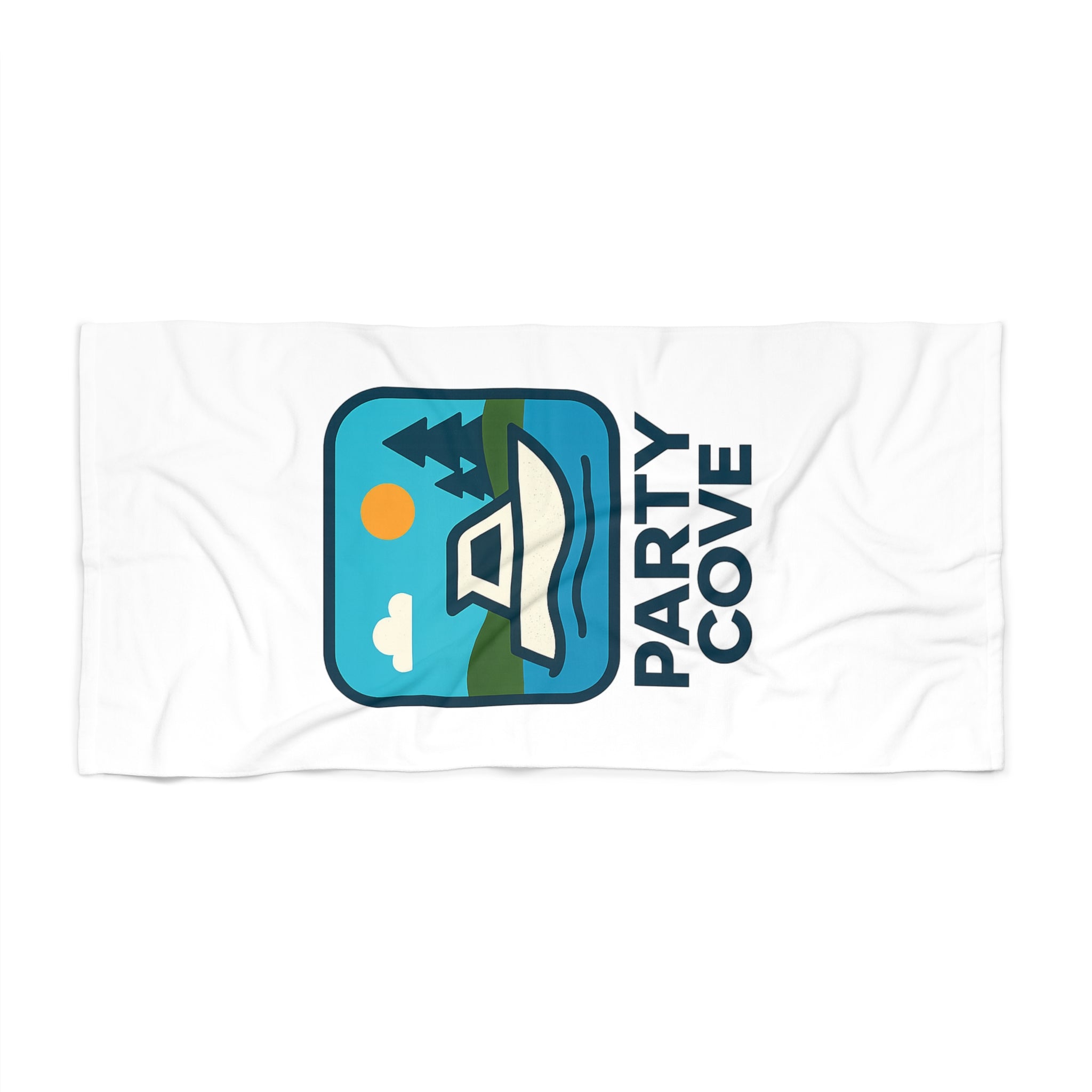 Party Cove Boat Beach Towel – Nautical Sun & Pine Cove Design
