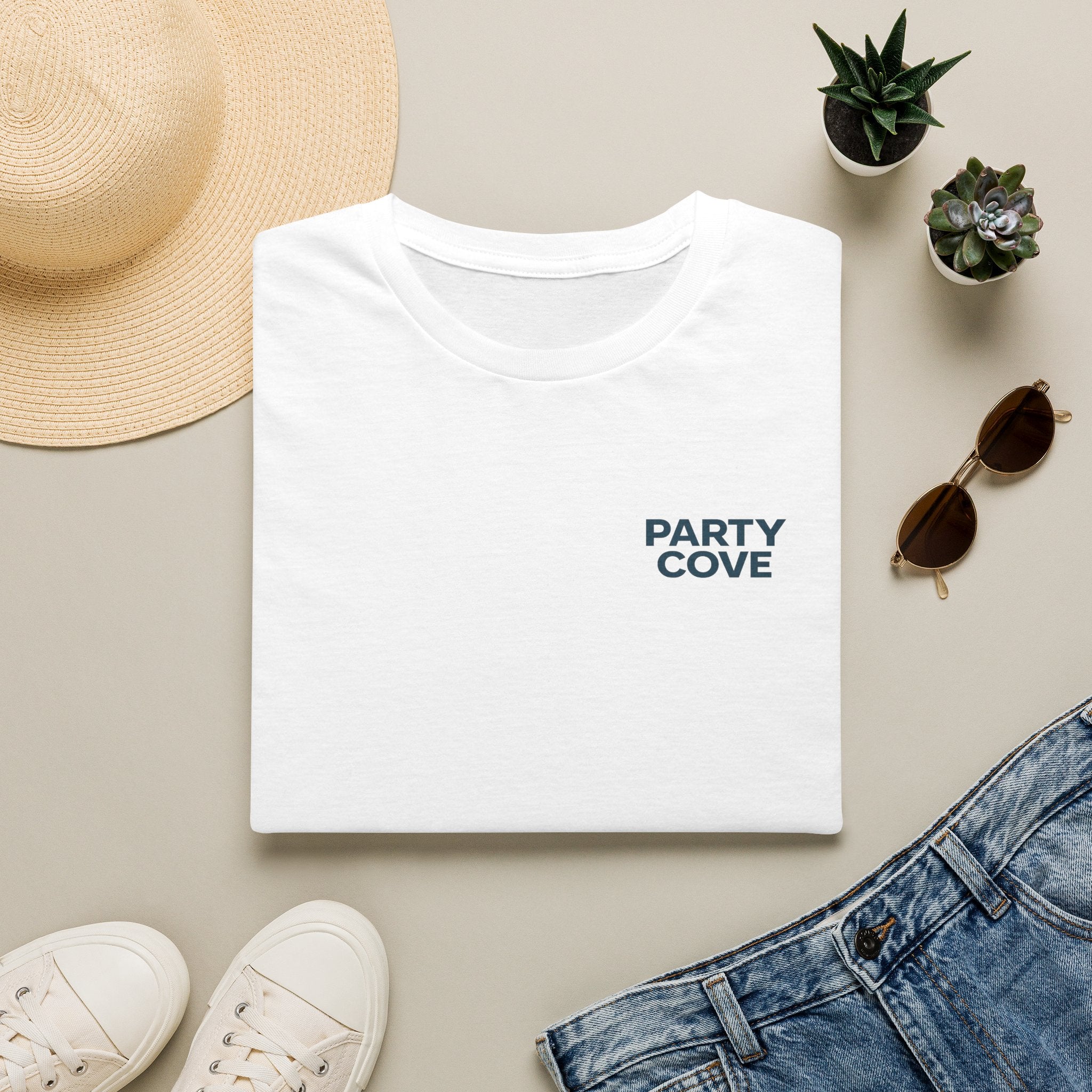 Party Cove Tee — Minimal OG Logo T-Shirt