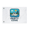 Double-Sided Flag — 'Party Cove' Boat Design & 'Boat. Drink. Repeat.' Flag