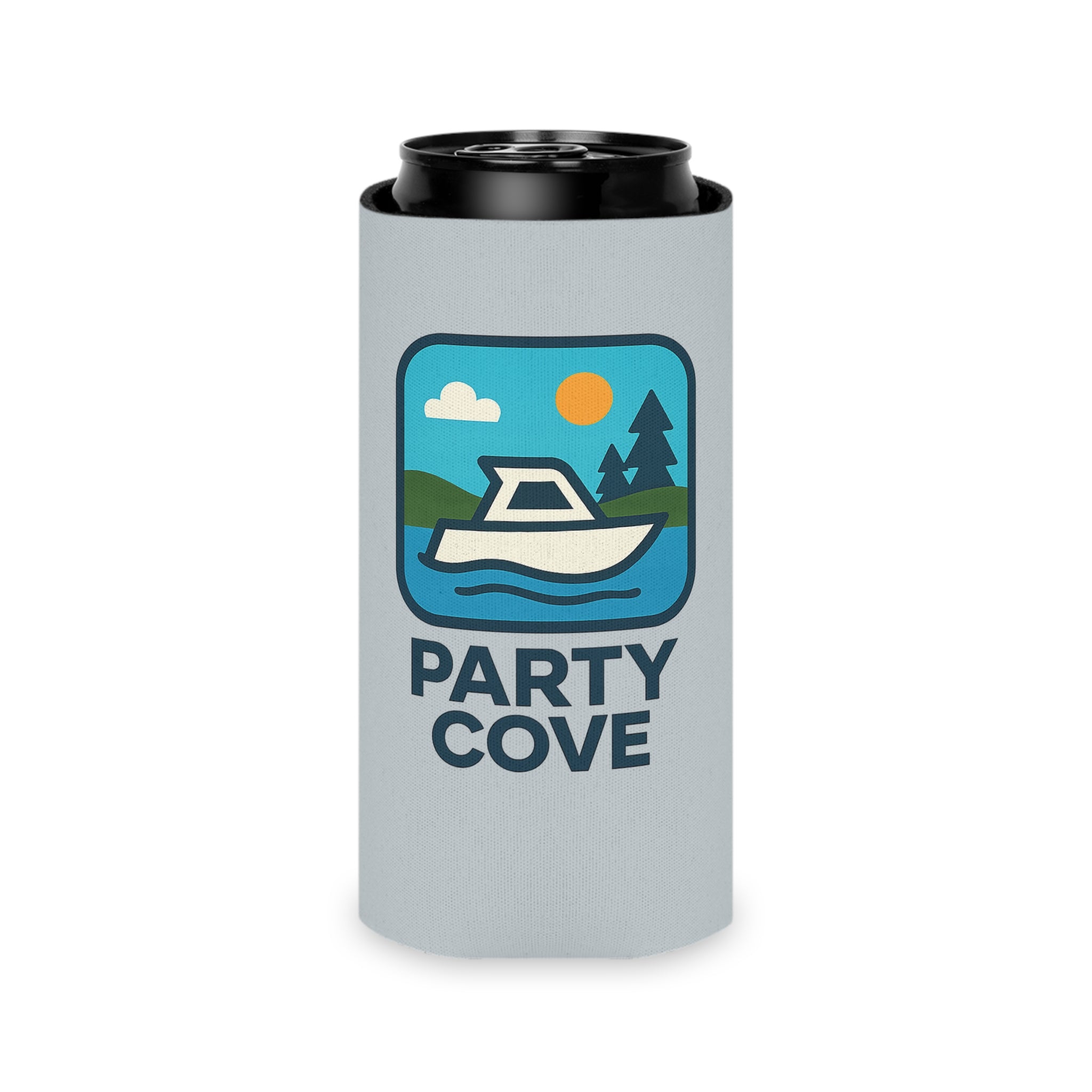 Can Cooler - 'Party Cove' Boat Drink Koozie (Boat. Drink. Repeat.)