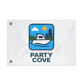 Double-Sided Flag — 'Party Cove' Boat Design & 'Boat. Drink. Repeat.' Flag