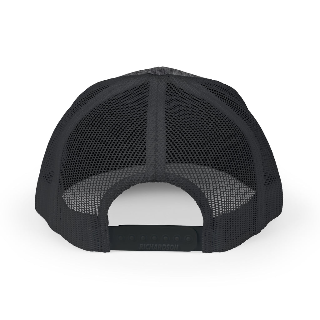 Boat Patch Trucker Cap — Embroidered Lake & Sun Snapback Hat